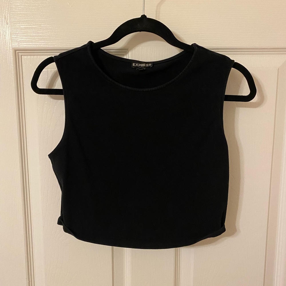 Black Express Crop Top